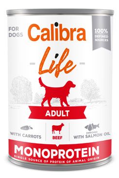 Calibra Dog Life konz. Adult Beef with carrots 6x400g