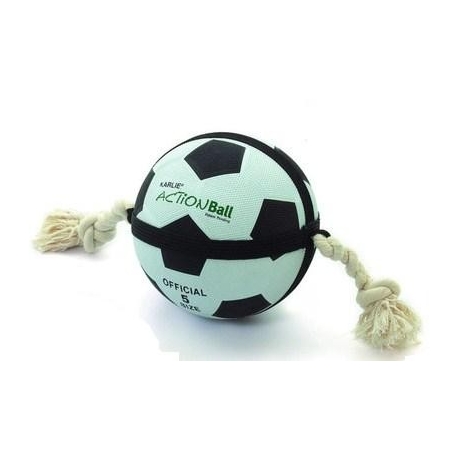 Hračka pes Fotbalový míč přetahovací 22cm KAR