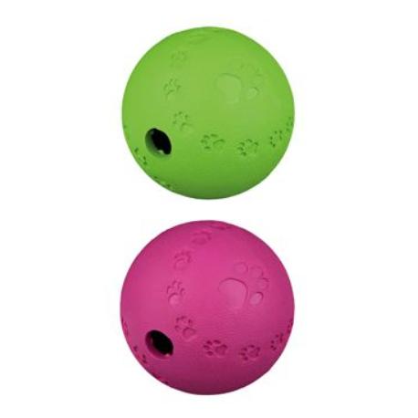 Hračka pes Míč s otvorem na krmivo 12cm