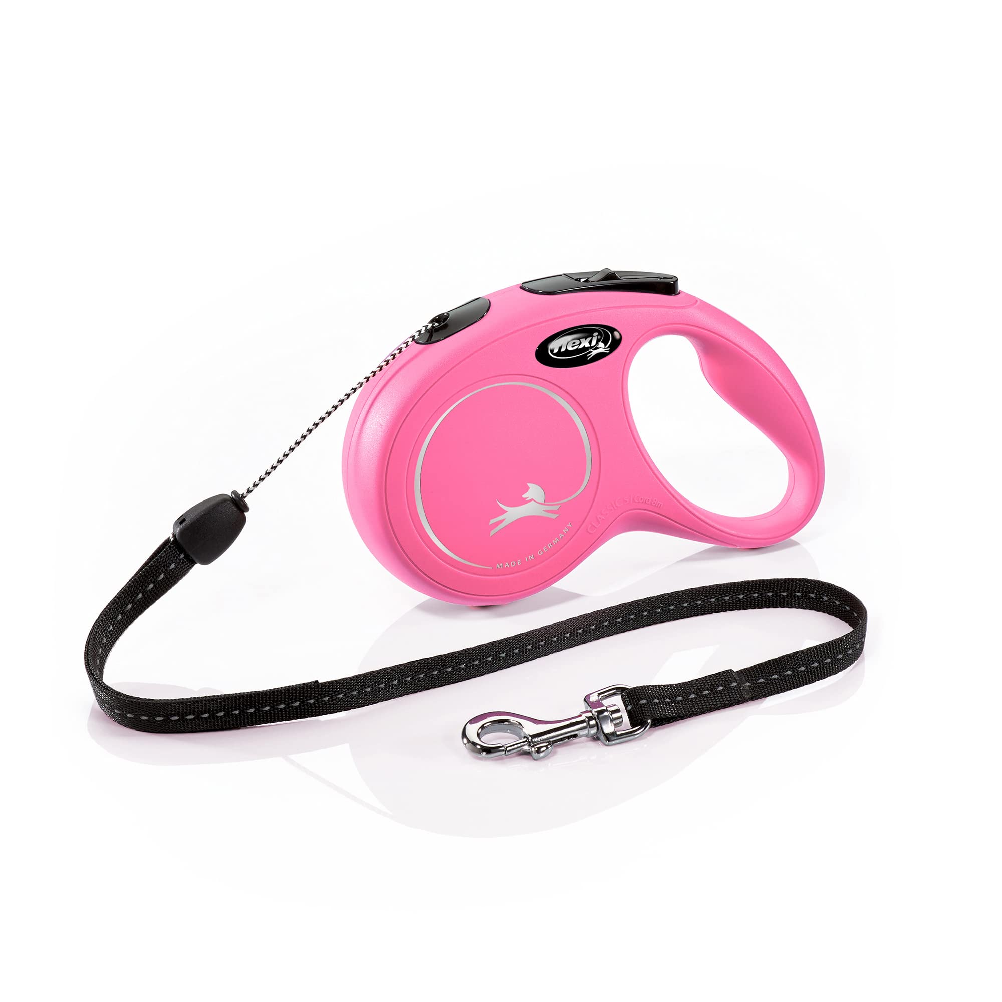 Vodítko FLEXI Classic NEW S lanko 8m/12kg růžová