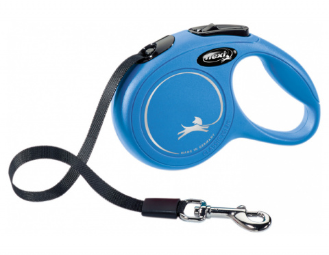 Vodítko FLEXI Classic NEW L pásek 8m/50kg modrá