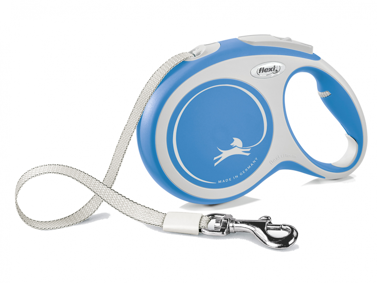 Vodítko FLEXI Comfort L pásek 8m/50kg modrá NEW