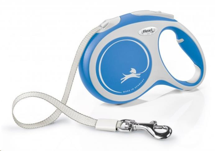 Vodítko FLEXI Comfort M pásek 5m/25kg modrá NEW