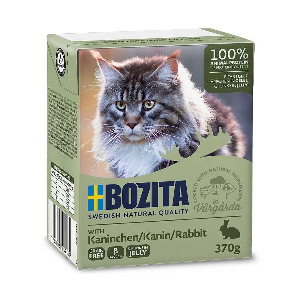 Bozita Cat kousky v želé s králičím, tetrapak 370g