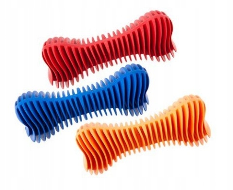 Hračka pes Kost Dentální žebrovaná plovací 12cm SP