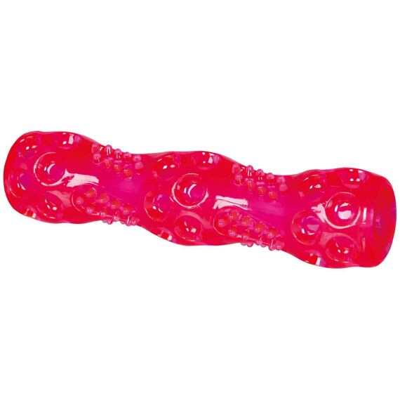Hračka pes Tyč házecí se zvukem guma TPR 18cm 1ks