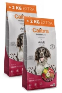 Calibra Dog Premium Line Adult Beef 2x12kg balení +4kg ZDARMA