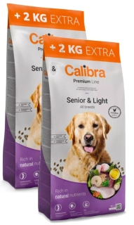 Calibra Dog Premium Line Senior&Light2x12kg balení +4kg ZDARMA