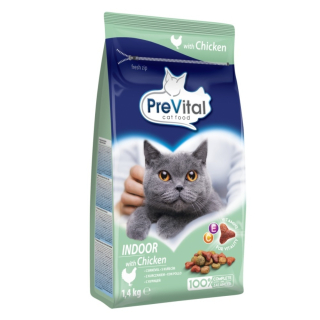 PreVital granule kočka Adult Indoor kuře 1,4kg