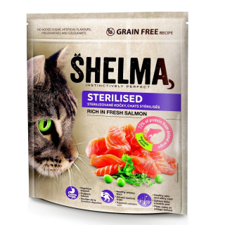 SHELMA Cat Sterilised Salmon GF 750g