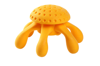Hračka pes OCTOPUS MAXI plov. z TPR oranžová